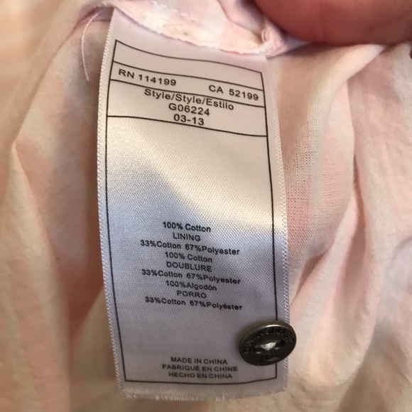 3/20$ QuickSilver 100% cotton striped tunic size medium - Picture 7 of 8